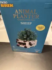 Micro Brix Animal Planter Block Set--Sheep--269 Pieces--New