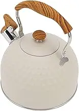 Whistling Kettle， Whistling Kettle, Efficient Uniform Heating Stovetop Whistling Tea Pot with Heat Handle