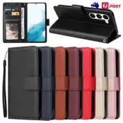Flip Case Leather Wallet Cover For Samsung Galaxy S25 S24 S23 S22 S21+ FE Ultra