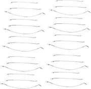 30Pcs Fishing Leader Wire Trace Bite Swivel Fishing Accessories for Lake Sea and River Durable Construction Lengths Corrosion Resistant