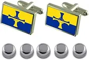 [Select Gifts] Shirt Dress Studs County Durham County England Flag Cufflinks