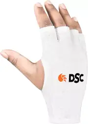 DSC Attitude Fingerless Cricket Batting Inner Glove (Colour: White, Size: Men...