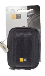 NWT Case Logic Black Hard Small GoPRO SIZE Camera Case W/ Strap Model QPB201