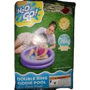 NEW H2O GO Purple Kids Pool 2+ 23.5in x6" Single Baby/Toddler Splash Pool