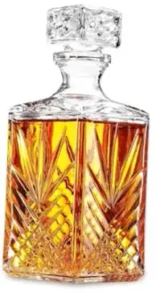 Collection Whiskey Decanter – Sophisticated 33.75oz Diamond Decanter Selecta