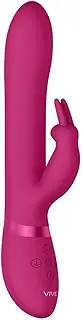 Vive Amoris USB Rechargeable Silicone Rabbit Vibrator, Pink