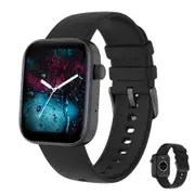 Smart Watch Fitness Tracker 1.8" Touch Screen 108 Sports Waterproof Heart Rate/Sleep Monitor/Pedometer/Calories-Black
