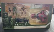 Halo, Mongoose With Master Chief & Banished Ghost with Elite Warlord Action Set!