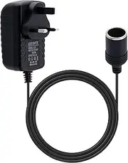 Car Plug Adapter 240V 2A AC Mains to 12V DC, Cars Power Inverters, Car Converter Socket Voltage, UK Plug Household Cigarette Lighter (Maximum Power 24W)