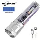 HAIXNFIRE X36太陽能充電手電筒XHP50 LED泛光燈USB充電野營燈伸縮變焦信號燈