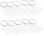 ERINGOGO Key Tags Labels 60 Acrylic Keychains Colorful Key Identifier Ring Tags for Organizing