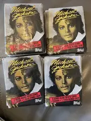 Vintage 1984 Topps Michael Jackson Trading Cards Box ~ 19 Packs + Sticker Bonus