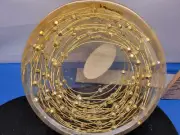 Wire Garland Beaded Gold 10ft 354