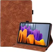Case for Samsung Galaxy Tab A8 10.5 Inch 2021, Slim Stand Shell Protective Case with Pencil Holder, Premium PU Leather Folio Cover for Samsung Galaxy Tab A8 10.5" 2021(SM-X200/SM-X205), Brown