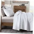 Quilt Set California King Quilt Classic Geometric Spots Oversized King White