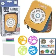 Spiral Art Gear Geometric Ruler - Safe Art Toy in Bright Colors - Geometric Ruler Spiral Drawing Tool Creative for Children Boys Girls