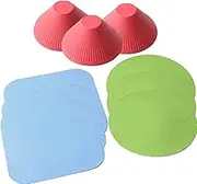 3 set of Jar Gripper, 9 Pieces Multi-Purpose Reusable Rubber Gripper Jar Opener Gripper Rubber Jar,Gripper Pads Round Kitchen Coasters Multi-Purpose Bottle Lid Openers Fit for Most Bottles