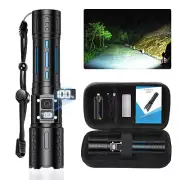 Flashlights High Lumens Rechargeable, Zoomable Rechargeable Flashlights, 5000...
