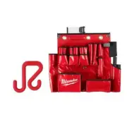Milwaukee Tool Storage Lineman'S Aerial Apron Plastic Black W/ 2" Bucket Hook