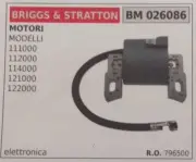 796500 Coil Electronic Engine Briggs & Stratton 122000