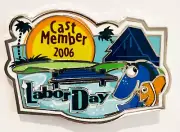 Dory and Marlin Finding Nemo Labor Day Cast Member Disney Pin G01