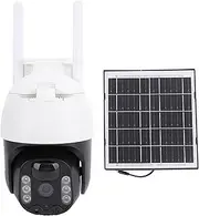 Cryfokt 1080P Solar Security Cameras, 320 Degree Outdoor Camera 2.4G WiFi Camera for Home, PIR/AI Motion Detection, Color Night Vision, 2 Way Audio