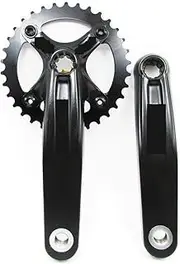 Exercise Bike Crank， Crankset MTB Bike Crankset Aluminum Alloy Bicycle Crank Bicycle Crank Set Sprocket Chainwheel 01