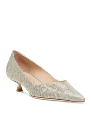 Stuart Weitzman Women's Eva Kitten Heel Pumps