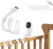 Holder for Baby Monitor, Universal Baby Monitor Holder, Baby Camera Mobile Phone Holder, Baby Phone Accessory Holder, Compatible Baby Monitor Cameras with 1/4 Thread Holes, with 10 Silicone Cable Ties