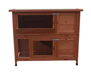 YES4PETS 120cm XL Double Storey Rabbit Hutch Guinea Pig Cage , Ferret Cat cage W Pull Out Tray