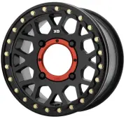KMC KS235 Grenade Beadlock 14x7 ATV/UTV Wheel - Satin Black (4/110) +38mm