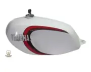FIT FOR YAMAHA Rd350Lc White Painted Fuel Tank 1980-81 With Cap & Key