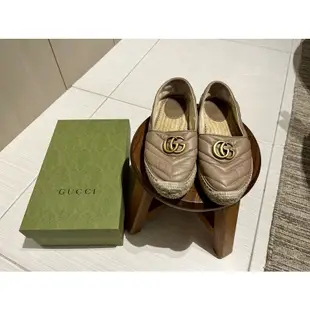 Gucci 女鞋 草編鞋 36.5