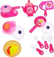 KOMBIUDA 1 Set Play House Tea Set Simulation Afternoon Tea Set for Boys Birthday Present Encourages Imagination and Creativity Playtime