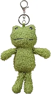 [Xinhuju] Frog Plush Keychains - Adorable Animal Pendant for New Year, Christmas, Valentine's Day | Soft Green Frog Key Ring for Students, Kids, Green Keyring Goodie Bag Fillers, Purses, Bags, Single Attribute
