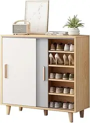 Foret Shoe Cabinet Rack Organiser Shelf Sideboard Hallway Storage Cupboard 90cm