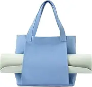HPAMR Yoga Bag for Women Yoga Mat Bags with Carrier Pouch for Workout, Pilates, Gym, Beach and Travel, Multi Purpose Canvas Yoga Tote Bag for Men and Women Gym Bag for Exercise Mat
