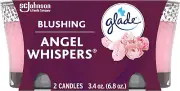 Glade Candle Jar, Air Freshener, Angel Whispers, 3.4 Oz, 2 Pack