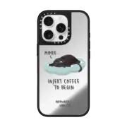 iPhone 16 Pro Mirror Case MagSafe Compatible Insert coffee to begin by Moonaries illo