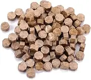 Gigicial 100pcs Sealing Wax Beads, Sealing Wax Pellets for Wax Seal Stamp, for Wedding Invitations Wax Seal Stamp Xmas Gift Wrapping Card Envelope Seal (Bronze)