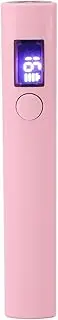 Handheld UV Light for Gel Nails, USB Rechargeable Handheld UV Nail Lamp Portable Nail Dryer Lamp Easy Switching Nail Curing Light for Travel Home (Pink)