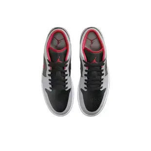 【NIKE】AIR JORDAN 1 LOW 運動鞋/灰黑紅/男鞋-553558060/ US8.5/26.5cm