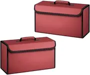 Car Boot Organiser Fit For Lynk & Co 01 02 03 05 06 09 08 ZERO Fold And Organize The Interior Storage Box In The Trunk Of The Car(Box red,2pcs)