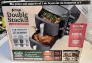 Ninja DOUBLE STACK XL 2-Basket Air Fryer w/ 4 Layer Cooking SL400 Black✅‼️