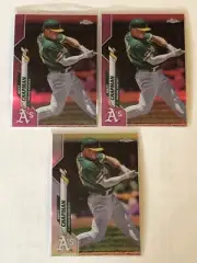 2020 Topps Chrome Matt Chapman Lot x2 Pink x1 Refractor Blue Jays
