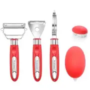 To encounter Vegetable Peeler Set, Stainless Steel Peeler With Cleaning Brush...