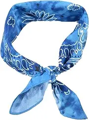 [KieTeiiK] Kerchief,Tie-Dye Print Sunproof Bandana Teens Hair Kerchief Head-Wrap Hiphop Square Turban for Hot Girls