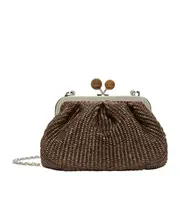Weekend Max Mara Palmas Chained Pastry Bag One size dark brown