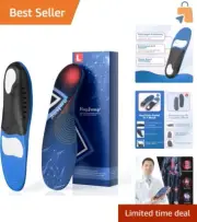 Premium Arch Support Insoles for Plantar Fasciitis Pain Relief - Men's & Women's