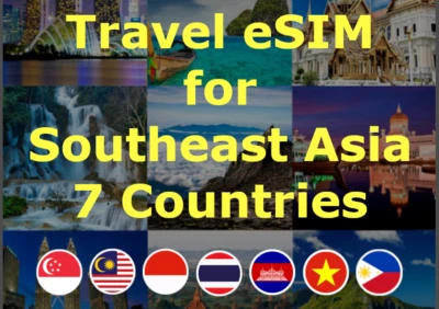 Southeast Asia (7) Travel SIM eSIM | 5-20GB 30 Day | Data Roaming On-the-Go